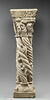 Colonne torse et chapiteau historiés : personnages et êtres fantastiques, Annonce aux bergers, Nativité, Sommeil des Mages, image 1/25