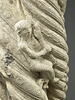 Colonne torse et chapiteau historiés : personnages et êtres fantastiques, Annonce aux bergers, Nativité, Sommeil des Mages, image 5/25