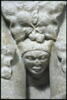 Chapiteau double, adossé, décoré de feuillages et d'une tête, image 5/5