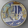 Plat rond : Esther devant Assuerus, image 1/2