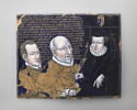 Plaque : Catherine de Médicis et deux hommes, image 1/2