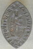 Matrice de sceau : Colot le Bef, prêtre (?), image 1/2