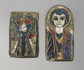 Plaquette en émaux cloisonnés : oiseaux affrontés, image 3/4