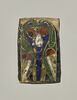 Plaquette en émaux cloisonnés : oiseaux affrontés, image 1/4