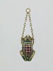 Pendentif : crapaud en or émaillé et rubis, image 1/3