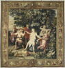 Une danse de bergers et bergères, de la droite de la tenture des Sujets de la Fable ou des Amours de Psyché, image 1/7