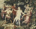 Une danse de bergers et bergères, de la droite de la tenture des Sujets de la Fable ou des Amours de Psyché, image 2/7