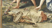 Une danse de bergers et bergères, de la droite de la tenture des Sujets de la Fable ou des Amours de Psyché, image 4/7