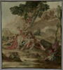 Le sommeil de Renaud, de la tenture tissée pour le salon de compagnie du fermier général Pierre-Isaac Marquet de Peyre, image 1/3