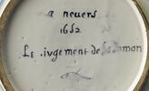 Plat circulaire : Le Jugement de Salomon, image 3/5
