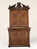 Armoire à deux corps et à décor de plaques de marbre, image 1/11