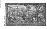 Le mois de mars ou Le signe du bélier ou La chasse au faucon, de la tenture des Chasses de Charles Quint, image 2/26