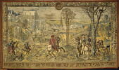 Le mois de mars ou Le signe du bélier ou La chasse au faucon, de la tenture des Chasses de Charles Quint, image 1/26