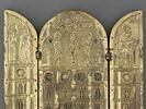 Triptyque reliquaire : Crucifixion ; Visitation ; Evangéliste, image 4/4