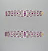Paire de bracelets en rubis et brillants pour la duchesse d'Angoulême, image 1/2