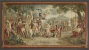 Le Combat de Télémaque et d'Iphiclès, fils du roi Adraste, de la tenture de l'Histoire de Télémaque, image 1/4