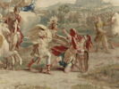 Le Combat de Télémaque et d'Iphiclès, fils du roi Adraste, de la tenture de l'Histoire de Télémaque, image 4/4