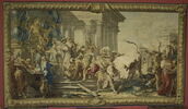 Thésée et le taureau de Marathon, de la tenture de L'Histoire de Thésée, image 1/6