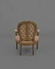 Fauteuil d'un mobilier de salon comprenant dix-sept pièces (OAR 205 à OAR 221), image 3/5