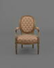 Fauteuil d'un mobilier de salon comprenant dix-sept pièces (OAR 205 à OAR 221), image 1/5