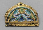 Plaquette semi-circulaire à décor de palmettes, image 1/7