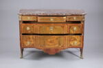 Commode marqueterie à deux tiroirs, image 6/9