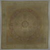 Tapis velours carré à grande rosace centrale, image 1/8