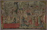 Louis XI levant le siège de Dole en 1477, de la tenture de saint Anatoile de Salins, image 1/9