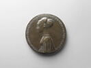 Médaille : Cecilia Gonzaga (1425-1451) / jeune fille et une licorne, image 1/2