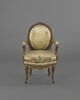 Fauteuil à médaillon d'une série de 4, image 1/4
