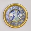Plat rond : Buste de guerrier de profil, image 2/3