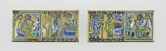 Plaque d'une croix (bras dextre) : saint Marc, le sacrifice d'Isaac par Abraham, image 2/5