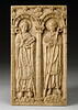 Plaque de reliure : deux évêques de Beauvais : Hervé (987-998) et Roger (mort en 1016 ou 1022), fils d'Eudes Ier de Champagne et de Blois, chancelier du roi, image 1/6
