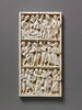 Feuillet gauche d'un diptyque à rosettes sans arcature et à 3 registres : scènes de la Passion, image 1/2