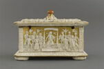 Coffret de forme rectangulaire, à couvercle plat surmonté d'un bouton, image 6/6