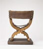 Fauteuil en X à décor de marqueterie, image 4/7