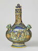 Gourde plate couverte à deux passants : le Jugement de Pâris / Mucius Scaevola se brûlant la main, image 10/11
