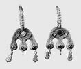 Boucle d’oreilles à étrier à trois suspensions (chaton aux trois extrémités), d'une paire (BJ 346), image 5/5