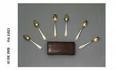 Six cuillers à café et leur écrin, image 3/5
