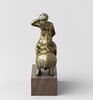 Pied de chandelier : personnage chevauchant un lion, image 6/6