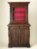 Armoire à deux corps vitrée dans sa partie supérieure, image 1/8