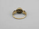 Bague en or avec pierre bleue (turquoise ?), image 2/2