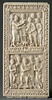 Plaque de reliure du psautier de Dagulf : David ordonnant la rédaction des Psaumes puis les chantant, image 1/5