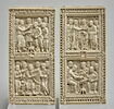 Plaque de reliure du psautier de Dagulf : David ordonnant la rédaction des Psaumes puis les chantant, image 3/5