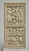 Plaque de reliure du psautier de Dagulf : David ordonnant la rédaction des Psaumes puis les chantant, image 4/5