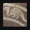 Carreau de pavement bicolore : dragon ou guivre, image 1/4