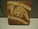 Carreau de pavement bicolore : dragon ou guivre, image 2/4