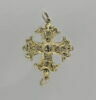 Croix de Malte en argent filigrané et doré, image 1/2