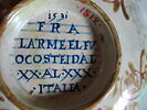 Coupe ronde : Les Malheurs de l'Italie ; armoiries, image 3/3