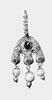 Boucles d'oreille en étrier à trois perles, image 4/4